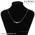 41966-fashion jewelry acessório 18k gold womens bar necklace